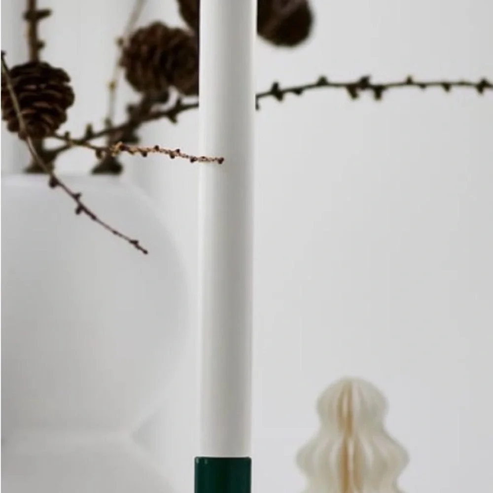 IKEA Green and White Holiday Candle Holder led light new Christmas decor